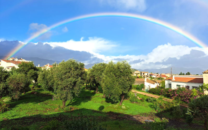 foto panoramica scattata dal balcone di Casa Grace Pula